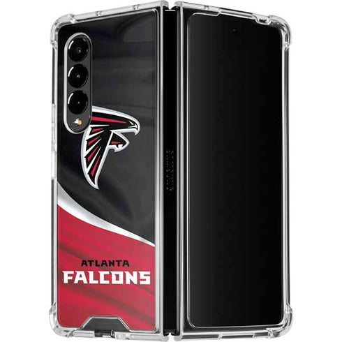 NFL Atlanta Falcons Galaxy Z Fold4 5G Clear Case